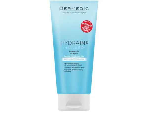 DERMEDIC Hydrain3 Hialuro kreminės konsistencijos veido ir kūno prausiklis 200ml